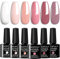 Croitout UV Gel Nail Polish Set, Sock Off Colours for Home DIY Manicure Nail Salon for Women 6 x 7.3ml
