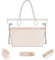 DGAZ Seide Handtasche Organizer für Neverfull PM/MM/GM, Taschenorganizer Tasche in Tasche Organizer, Taschenformer Einsatz mit Innentasche (Craie, MM)