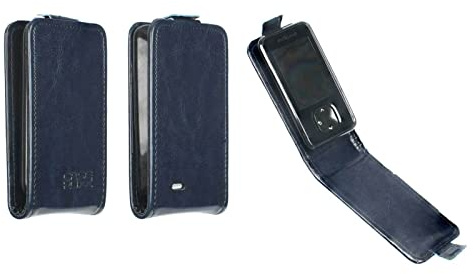 caseroxx Handy Hülle Flip Cover kompatibel mit Dexcom G7 / ONE+, Smartphone Tasche Flip Cover in blau