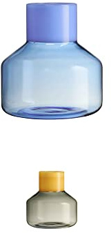 Design Letters Großzügig Vase aus Borosilikatglas | Vasen für Tischdeko | Vase Glas Entworfen in Dänemark | Modern Deko vase für Zuhause, Büro, Tischdekoration | Klar Vase 14 cm