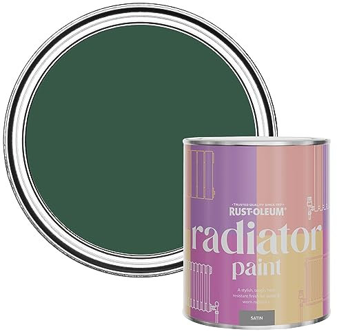 Rust-Oleum Peinture Verte Résistante à la chaleur pour Radiateur, Finition Satinée - Pinède 750ml