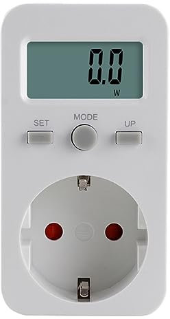 DOITOOL Energiemessgerät Digitaler Leistungsmesser Steckdose Mit Lcd-display Für Stromverbrauch Spannung Und Kostenanalyse