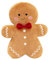 Tedious Plüsch Lebkuchenmann Kissen | 40 cm Weihnachts Lebkuchen Kissen Plushie | Lebkuchen Wurfkissen Weihnachts Deko | Niedliche Lebkuchenmann Plüschtier Home Deko Freunde