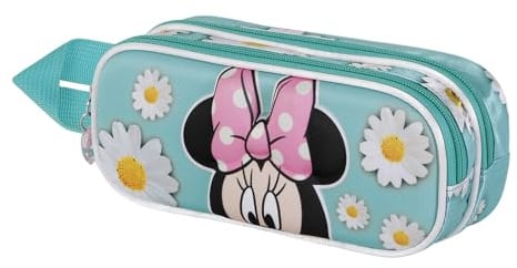 Disney Minnie Maus Spring-3D Doppelfedermäppchen, Blau, 22 x 9,5 cm