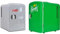 Koolatron Diet Coke Mini Fridge 4L Small Fridge 6 Can Table Top Mini Fridges 12V Portable Cooler Grey + Sprite Mini Fridge 4L 6 Can Quiet Mini Fridges for Skincare Food Drinks Home Car & Travel Green