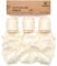 Vitalizart Elfenbein Satin Schleifenband 2,5 cm x 13,7 m Hölzerne Spule, Creme Weiß Handgemachtes Ausgefranstes Band für Geschenk Verpacken Baby Dusche Hochzeit Brautsträuße Urlaub Dekor