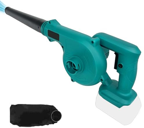130MPH Leaf Blower & Vacuum Compatible with Makita 18V Battery 150CFM 21000RPM 0-3.2m3/min Cordless Blower for Pet Hair/Lawn Care/Dust.