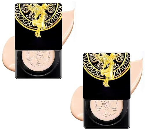 Beautykomi Mushroom Head Air Cushion CC Cream, Air Cushion CC Cream,Mushroom Head Foundation,BB Cream Foundation (2PCS 01)