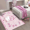 JIDANHUIPQ Anti-Rutsch-3D-Druck Hello Kitty Kinderteppich, Schlafzimmer Und Wohnzimmer Dekoration, Bereich Teppich Anti Rutsch Bodenmatte,160 * 200cm
