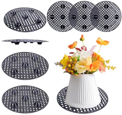 Tulov 8 Stück Pflanzen Untersetzer Gitter, Blumentopfe Mesh Pads 20cm, Drainagegitter, Blumentopfgitter, Topfpflanzenständer, Blumentopf Untersetzer Rund, für Lnnen Balkon Outdoor Garten