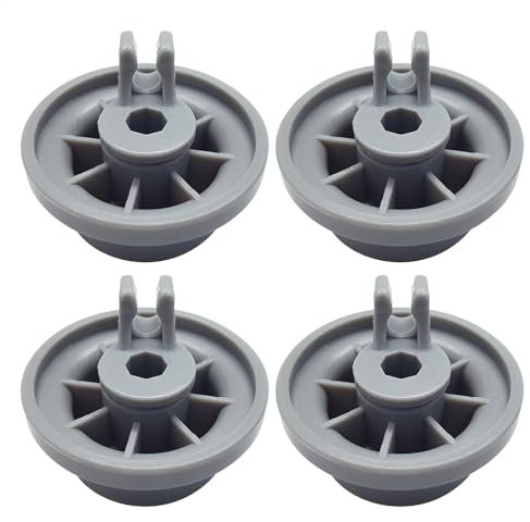 Lot de 4 roulettes de rechange pour lave-vaisselle - Roulettes inférieures - Matériau robuste - Installation facile - Ajustement général pour la cuisine à la maison - Pour homme et femme - Pratique et