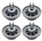 Lot de 4 roulettes de rechange pour lave-vaisselle - Roulettes inférieures - Matériau robuste - Installation facile - Ajustement général pour la cuisine à la maison - Pour homme et femme - Pratique et