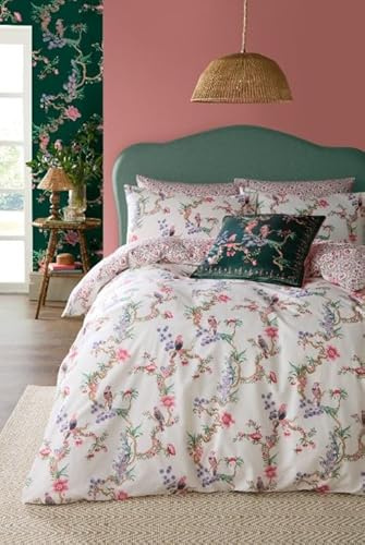 Cath Kidston Birds Of A Feather Bettwäsche-Set in Blush – Doppelbett