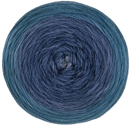 LANA GROSSA Merino Lace Aquarell | Extrafeine Merinowolle in Lace-Garnstärke im Farbverlauf bedruckt | Handstrickgarn aus 100% Schurwolle (Merino) | 100g Wolle zum Stricken & Häkeln | 800m Garn FB404