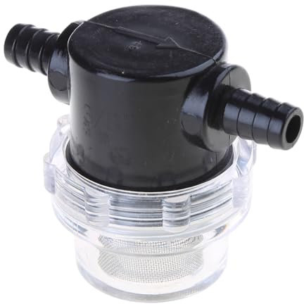 YUOIUX Water Pump Strainer, 1/2Inch Hose Barb In-Line Strainer Twist-On Sprayer Filter for Water Pump Campers Boats