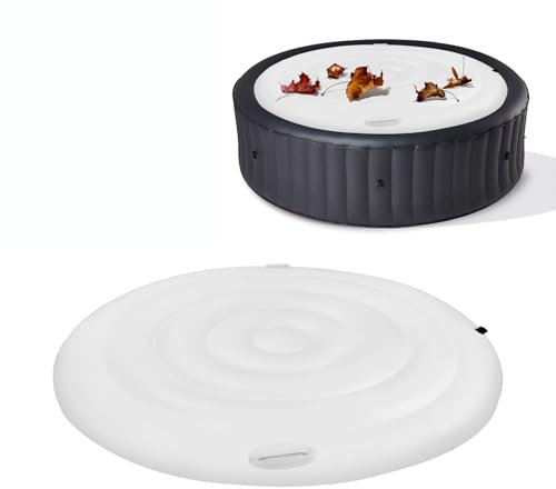 Universelle Bâches de Layz Spa Gonflable Ronde 1,6 m, Bâches de Piscine avec Poignée, Imperméable, Housse Résistante à Chaleur, Résistante aux Déchirures (Rond)