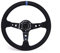 Volante Sportivo Auto,Volante a Calice Volante del volante del volante modificato del volante del volante dell'automobile(Blue)