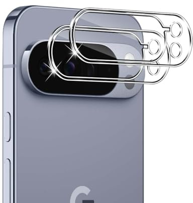 GEEMEE 2 Stück für Google Pixel 10 Pro XL Kameraschutz für Panzerglas Schutzfolie, 9H Härte HD-Klare Anti- Kratzer Kamera Displayschutz, Blasenfrei Folie Gehärtetes Glas Folie