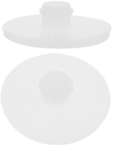 BESTonZON Lot de 2 Bouchons de Rechange en Silicone Anti-Fuite pour Gourde Isotherme, Couvercles Étanches Compatibles Grandes Bouteilles, Accessoires Pratiques pour Randonnée et Camping,