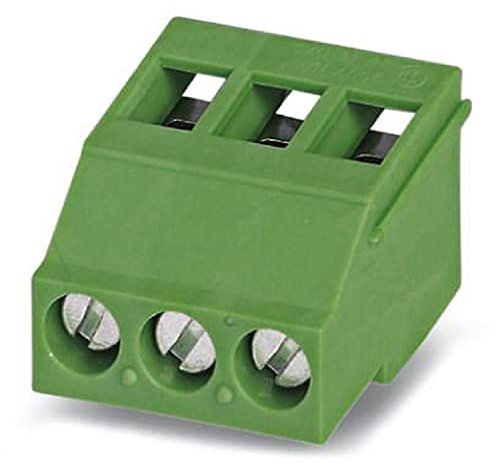 PHOENIX CONTACT MKDSF 3/3 Leiterplattenklemme, 24 A, 400 V, 2,5 mm², Grün, Anzahl der Potenziale 3, Artikelfamilie MKDSF 3, Rastermaß 5 mm, Pinlänge 4,1 mm, 50 Stück