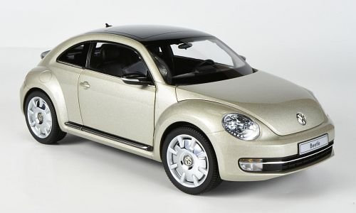 VW Beetle Coupe, met.-beige, 2011, Modellauto, Fertigmodell, Kyosho 1:18