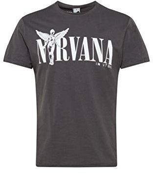 Amplified Unisex Tee Nirvana in Utero Char, Größe L