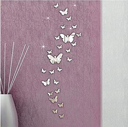 Gearmax 3D Schmetterling Wandtattoos Spiegel Style abnehmbar Aufkleber Art Wandbild Wand Aufkleber Haus Dekor