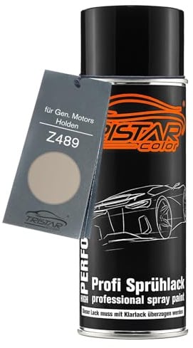 TRISTARcolor Peinture voiture Bombe de peinture pour Gen. Motors/Holden Z489 Champagne Metallic Peinture de base aérosol 400 ml