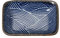 TOKYO design studio Seigaiha Piatto, Porcellana, Blu/Bianco, 9,5 x 7 cm