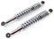 2x Stoßdämpfer Federbein 300mm hydraulisch 5-fach verstellbar Chrom inclusive 4 Reduzierungshülse für Simson Vogelserie Schwalbe Kreidler