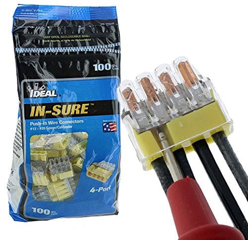 Tndor Galaxy S20 Ultra Verre Trempé, [Lot de 2] Compatible Lecteur Ideal in-Sure 30-1034P 34 Lot de 100 connecteurs 4 ports non torsadés pour fils solides, torsadés et collés en étain Jaune