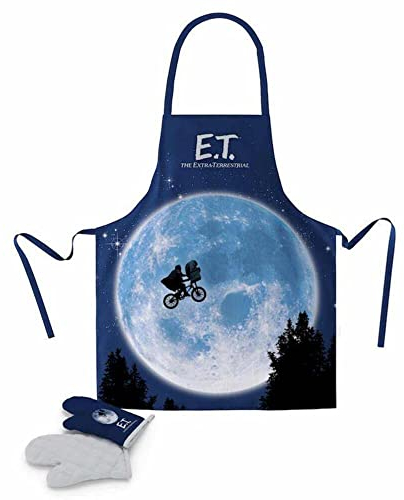 SD toys Kitchen Apron E.T. Poster Apron And Oven Glove E.T. In Plastic Box Official Merchandising Reference DD - Tablier + Gant De Cuisine E.T. Affiche – 8435450223846