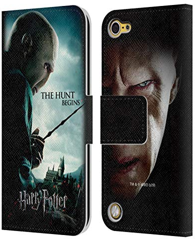 Head Case Designs Offizielle Harry Potter Voldemort Deathly Hallows VII Leder Brieftaschen Handyhülle Hülle Huelle kompatibel mit Apple iPod Touch 5G 5th Gen
