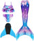 shepretty meerjungfrauenflosse mädchen Neuer Mermaid Tail Badeanzug für Erwachsene und Kinder,LanM6-130