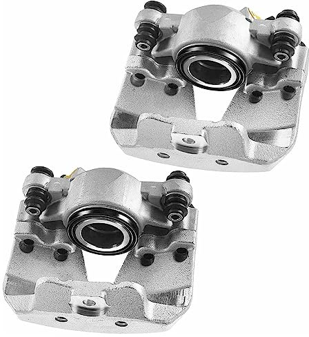 Frankberg 2x Brake Caliper Disc Brake Front Left Right Aluminium Compatible with A5 8T3 A5 Cabriolet 8F7 A5 Sportback 8TA Replace# 8T0615124C