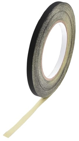 sourcing map Acetat Klebeband Gewebeklebeband 8mm x 30m Selbstklebendes Acetatband für Laptop Elektrische Auto Reparatur Kabelisolierung Kabelschutz Hitzebeständiges Acetat Isolierband Schwarz