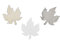 RiloStore 72 STK Herbstblätter Weiss grau braun OTH2 Hellbraun Dekoration Holzblätter Blumendeko Tischschmuck Kinder Bastelidee Geburstrag Herbstparty Herbstdeko Streudeko Herbstlaub Holzblatt