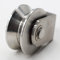 Chiloskit 304 - Rueda corredera de acero inoxidable de 82 mm con ranura en V para ruedas de 500 kg