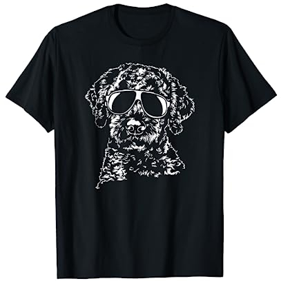 Lustiger Lagotto Romagnolo cool Sonnenbrille Hund Hunde T-Shirt