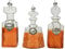 Decoris Christbaumschmuck Glas 12cm x 1 Stück Sortiert Tequila Bourbon Karaffen Weihnachtskugeln klar braun
