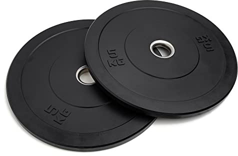 NORDFIT OLYMPIC RUBBER BUMPER PLATES (BLACK) 5KG,10KG,20KG (5)