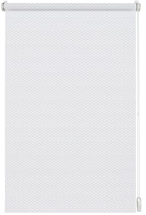 Gardinia Rollo Shaun zum Kleben und Klemmen, Tageslicht-Rollo, Blickdicht und lichtdurchlässig, Alle Montage-Teile inklusive, Weiß, 45 x 160 cm, 36358