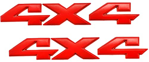 4x4 Emblem Autoaufkleber 3D Chrom Auto Tuning Aufkleber Liberty Namensschild Aufkleber Ersatz für SUV (rot)