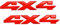 4x4 Emblem Autoaufkleber 3D Chrom Auto Tuning Aufkleber Liberty Namensschild Aufkleber Ersatz für SUV (rot)
