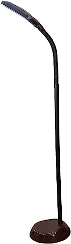 rosch LED-Stehleuchte | LED Stehlampe Tageslichtlampe, Augenschonend, Energiesparend | flexibler Lampenhals (eichen)