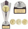 KDO MAGIC – Personalisierbarer Pokal – Individuell gestaltbarer Becher mit Gravur – zu Weihnachten, zum Ruhestand oder für sportliche Veranstaltungen – Gold/Bronze/Silber (Silber, Champion)