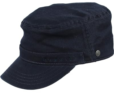 bugatti Military Cap für Damen und Herren - einfarbige Mütze im Army-Style - One size Navy