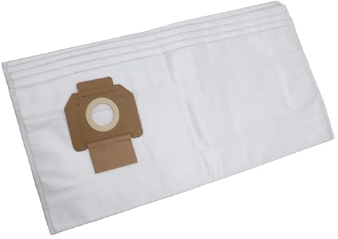 vhbw 5x Staubbeutel kompatibel mit Nilfisk-Alto IVB 3 | 30 Staubsauger - 64,3cm x 27,9cm Weiß