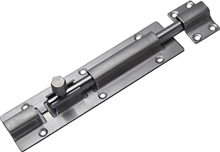 Euro Tische Edelstahl Türriegel, Riegelschloss für Türen und Tore Sicherheit, Schwer Belastbar Torriegel für Haus, Hof und Garten (21.5 cm)