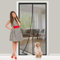 Magnetic Fly Screen Door Mesh 80x200 cm, Keeps Bugs Mosquito Out, Pets and Kids Friendly, Hands Free Heavy Duty Durable Door Screen for Interior Sliding Door Patio